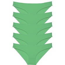 Royaleks 5 Adet Süper Eko Set Likralı Kadın Slip Külot Yeşil