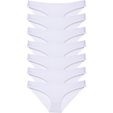 Royaleks 7 Adet Süper Eko Set Likralı Kadın Slip Külot Beyaz