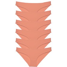 Royaleks 6 Adet Süper Eko Set Likralı Kadın Slip Külot Pudra