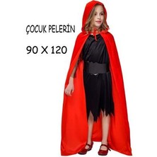 Eniyisiniiste Cadılar Bayramı Halloween Kapişonlu Pelerin 90 cm