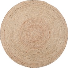 My Home Urban Naturel El Dokuma Hasır Görünümlü Jüt Halı Full Bleach 101