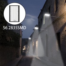 Insma Güneş Sokak Duvar Lambası, 5W 56LED Güneş Oluk Işıkları Montaj Direği ile Duvar Aplikleri (Yurt Dışından)