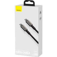 Baseus Tungsten Gold PD100W Şarj Kablosu USB C To USB C Kablo 1 Metre