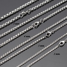 Chavin Gri 60 Cm. 3 Mm. Erkek Çelik Zincir Dr01