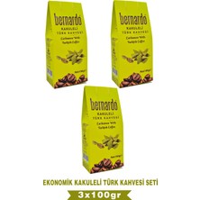 Bernardo 3lü Kakuleli Türk Kahvesi Ekonomik Set 100GR X3