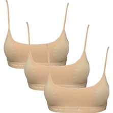 Royaleks Pedli Ip Askılı Ten Rengi Büstiyer 3 Adet