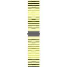 noktaks - Huawei GT2 46mm 22mm - Kordon Silikon Kordon - KRD-27 - Sarı - T15755