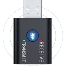 Tme 2in1 USB Bt 5.0 Alıcı Verici 3.5 Aux Bluetooth Adaptörü Tr6