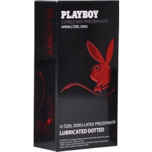 Playboy Dotted Özel Kabartma Yüzeyli 12'li Prezervatif