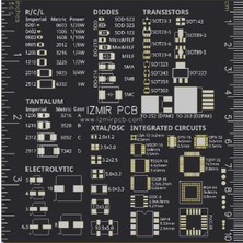 Erkar Pcb Baskı Devre Kartı Tasarımı Referans ve Ölçüm Cetveli 10 cm