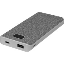 S-link IP-G10RW 10000mAh Kablosuz USB+Type-C+Micro Gri LCD Ekranlı Taşınabilir Pil Şarj Cihazı