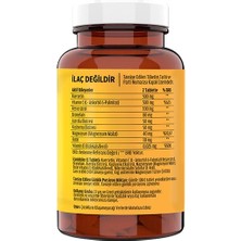 FLX 120 Tablet Kuersetin Quercetin Kuşburnu Magnezyum Ester C Vitaminini Vitamin D Resveratrol Bromelain Complex