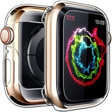 Bagies Apple Watch 2 - 3 - 4 - 5 - Se - 6 Uyumlu 40 mm Şeffaf Ekran Koruyucu Kasa