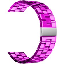 AktarMobile Samsung Gear S2 Uyumlu Kordon Renkli Şeffaf Kayış Plastik Kordonpembe