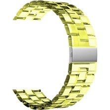 AktarMobile Samsung Gear S2 Uyumlu Kordon Renkli Şeffaf Kayış Plastik Kordonsarı