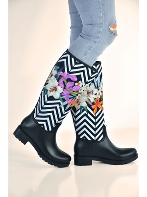 Odesa Ayakkabı Kadın Özel Tasarım Yağmur Çizmesi