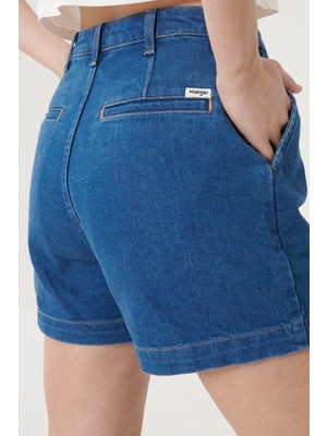 WRANGLER Kadın Mavi Denim Kot  Şort