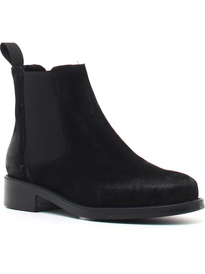 Frau Siyah Kadın Bot 98A3 Frau Beatles Suede Black