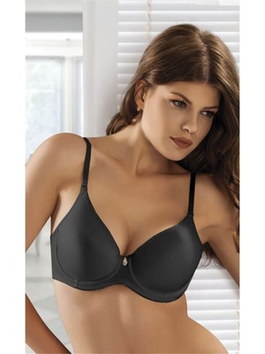 Lejardin Siyah Soft Micro Taşlı Toparlayıcı B-C Cup Sütyen 9405