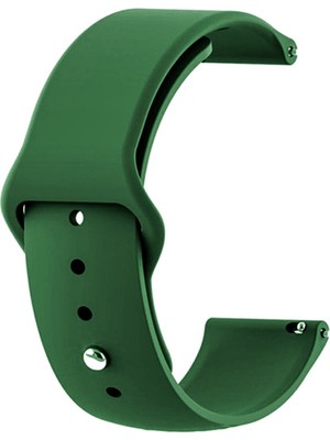 Gpack Google Ticwatch S2 Wear Os Kordon Klasik Silikon Krd 11 Koyu Yeşil