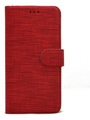 Gpack Samsung Galaxy A02S Kılıf Standlı Kartvizitli Exclusive Spor Cüzdan Kırmızı