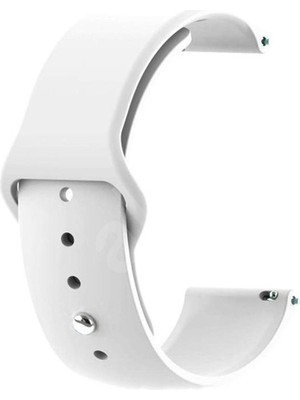 Gpack Google Ticwatch S2 Wear Os Kordon Klasik Silikon Krd 11 Beyaz