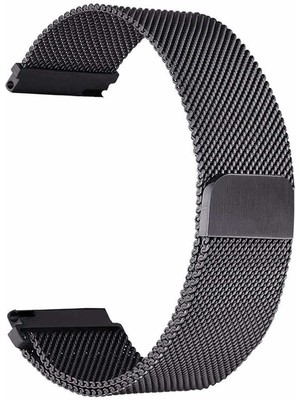 Case Street Fossil Gen 6 Kordon Hasır Metal Örgülü Ayarlanabilir Siyah