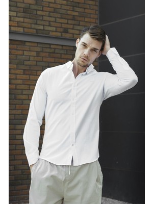 Oksit Abram Oxford Extra Slim Fit Erkek Gömlek