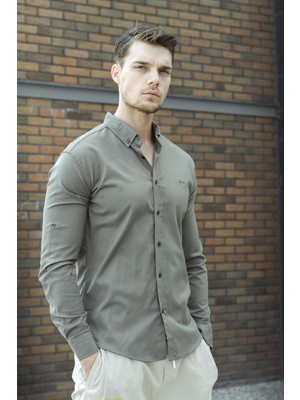 Oksit Abram Oxford Extra Slim Fit Erkek Gömlek