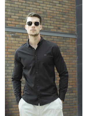 Oksit Abram Oxford Extra Slim Fit Erkek Gömlek