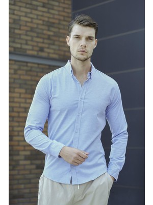 Oksit Abram Oxford Extra Slim Fit Erkek Gömlek
