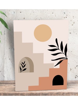 Bk Gift Minimalist Landscape Tasarımlı Dekoratif Mini Kanvas Tablo