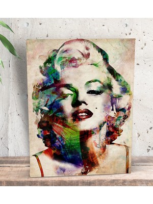 Bk Gift Marilyn Monroe Tasarımlı Dekoratif Mini Kanvas Tablo
