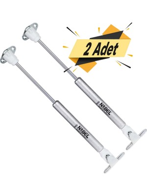 Badem10 Dolap Amortisörü Gazlı Piston Kapak Hidroliği (27 cm 80N) 2 Adet