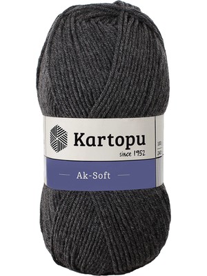 Kartopu Aksoft K1003 Füme El Örgü İpliği 100 gr