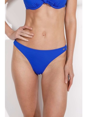 U.S. Polo Assn. Kadın Saks Mavi String Bikini Alt