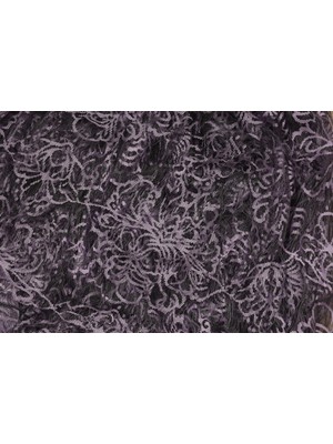 Akça Tekstil Örümcek Çift Renk Lila İp Perde Hazır Düğmeleri Dikilmiş İp Perde 300 x 280 cm.