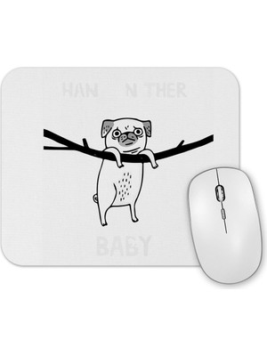 Baskı Dükkanı Dogs Pug Köpek Mouse Pad