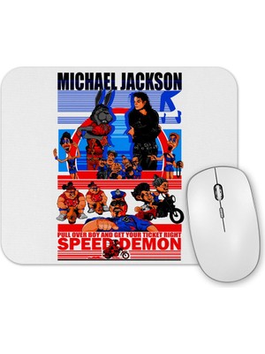 Baskı Dükkanı Speed Demon Michael Jackson Mouse Pad