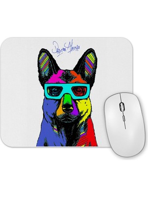 Baskı Dükkanı Pastor Alemao Pug Köpek Mouse Pad