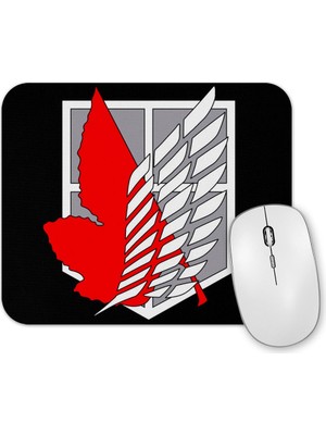 Baskı Dükkanı Attack On Titan Attack On Angel Mouse Pad