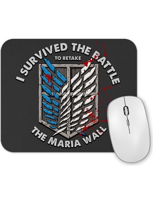 Baskı Dükkanı Attack On Titan Maria Wall Mouse Pad