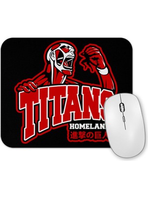 Baskı Dükkanı Attack On Titan Go Tıtans Mouse Pad