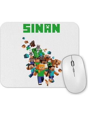 Baskı Dükkanı Kişiye Özel Minecraft  Mouse Pad