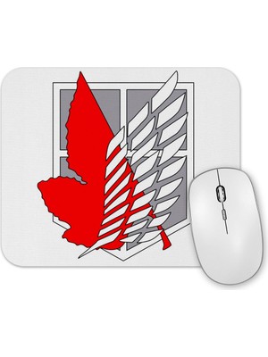 Baskı Dükkanı Attack On Titan Attack  On Angel Mouse Pad