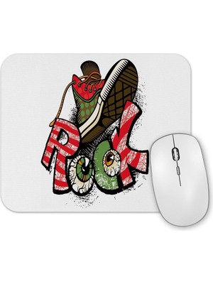 Baskı Dükkanı Rock And Roll Mouse Pad