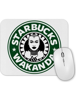 Baskı Dükkanı Starbucks Wakanda Mouse Pad