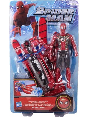 Cstars Spiderman Ağ ve Ok Atan Eldiven - Örümcek Adam Figürlü