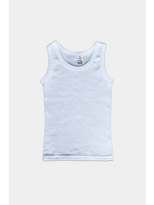 Malabadi Erkek Çocuk İç Giyim Beyaz Atlet 6'lı Ekonomik Paket Pamuklu Konfor