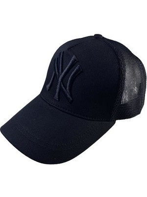 Moda Kızı Ny Cap Yankees Siyah Fileli Unisex Şapka